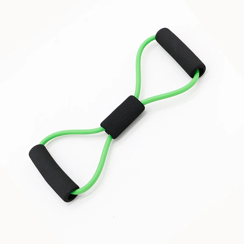 Fitness Rope Resistance Bands 8 Word Rubber Bands for Fitness Elastic Band.