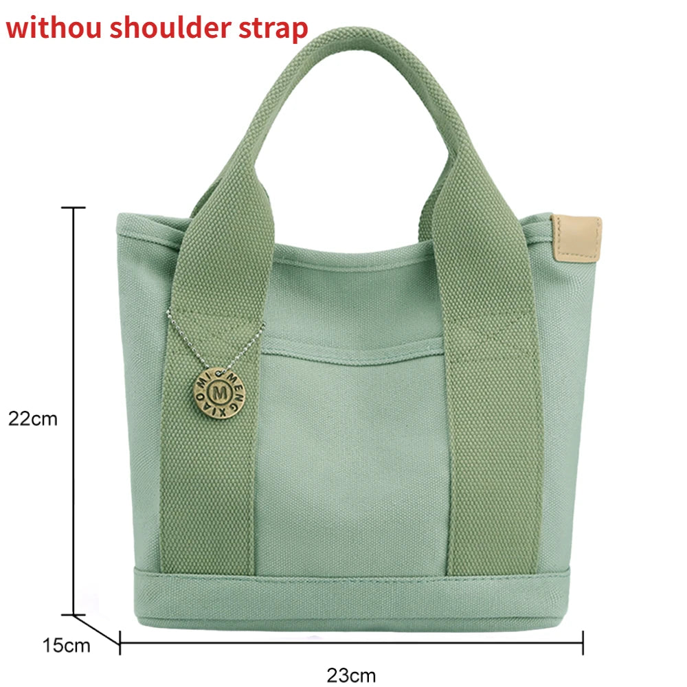 Canvas Bags for Women Handbags Shoulder Bags Solid Color