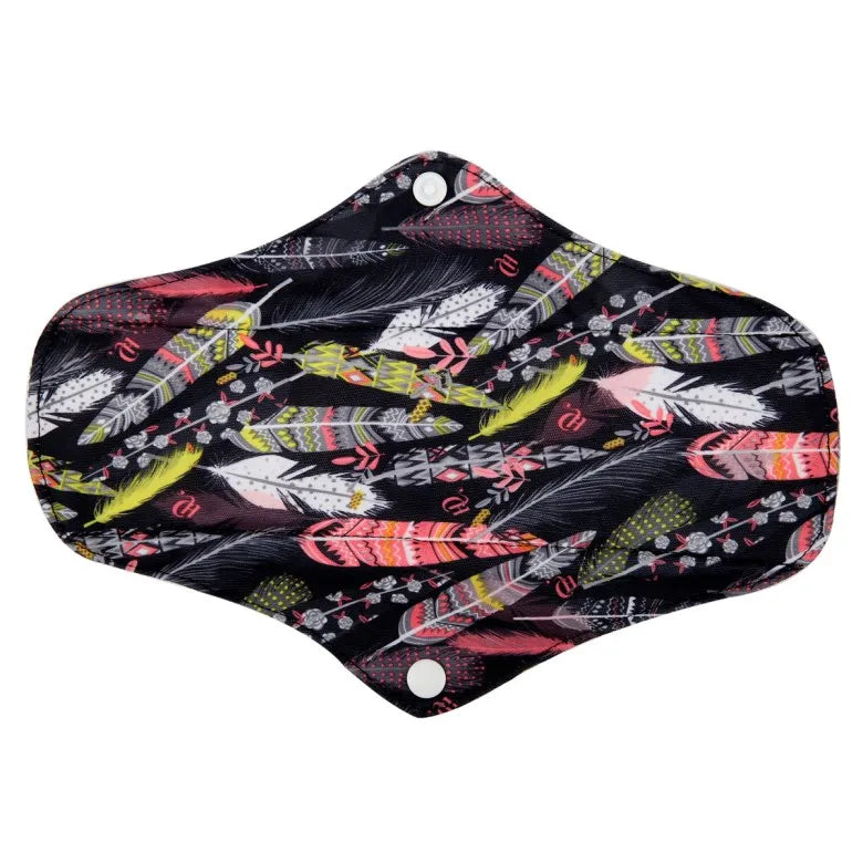 1 LONG Panty Liner Reusable Washable CHARCOAL Cloth Pad Menstrual Maternity Pad