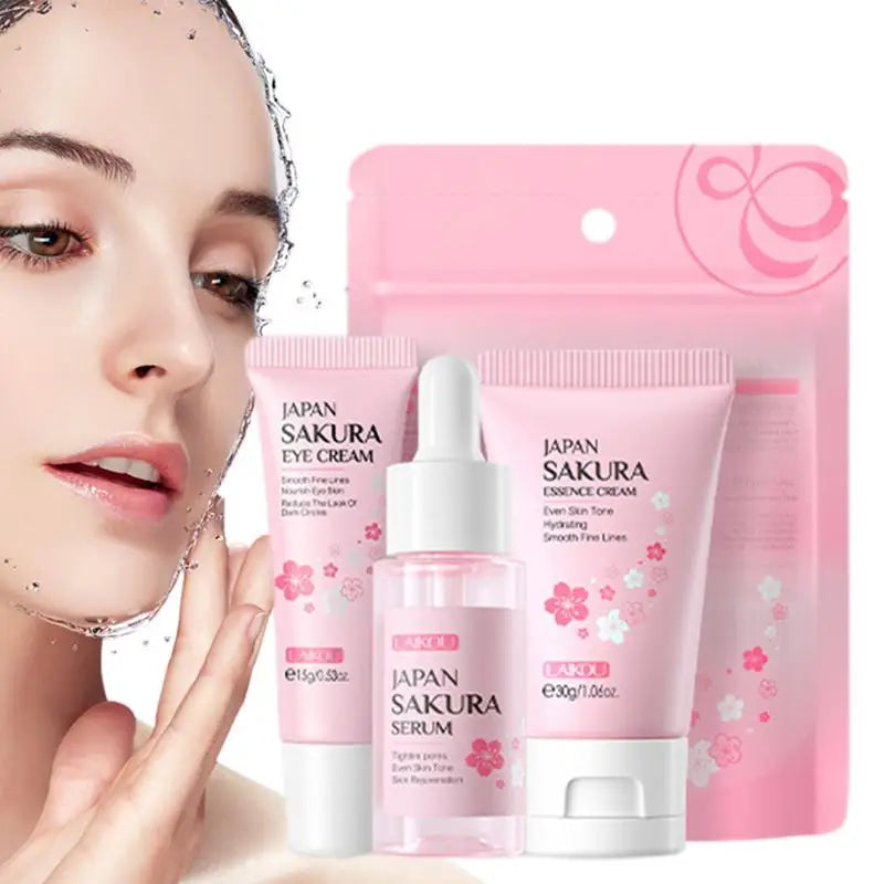 Skincare Gift Set Women's Skin Care Kit for Moisturizing Cherry Blossom Extract