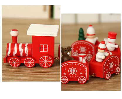 Sets Baubles Wooden Presents Christmas Toys Train Ornaments From Christmas Gifts