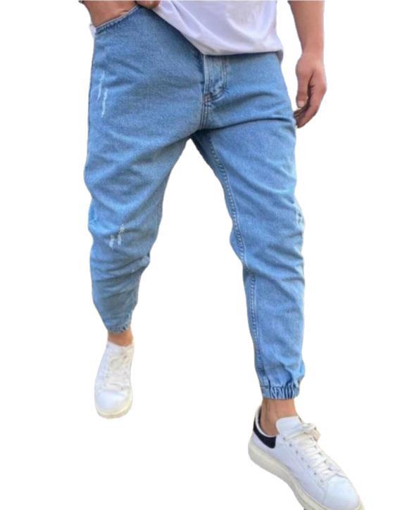 Fashion Streetwear Men Jeans Big Pocket Denim Cargo Pants Hip Hop Jeans Men