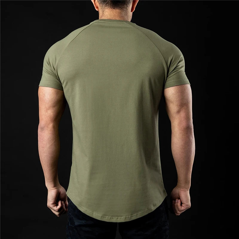 Plain T Shirt Men New Fashion Tee Shirts Summer Cotton Short Sleeve Tshirt