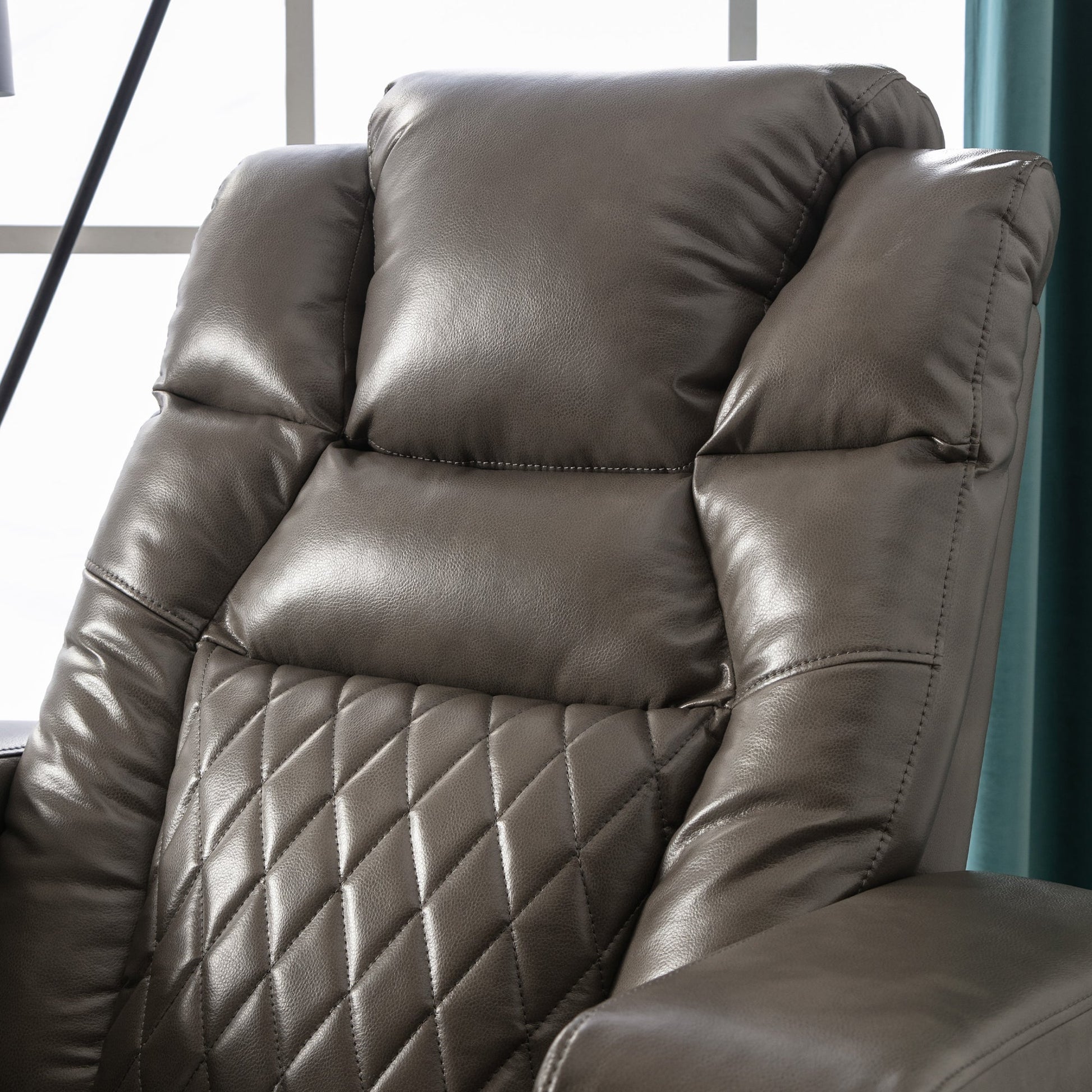 Power Motion Recliner With USB Charging Port and Hidden Arm Storage