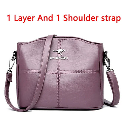 Women Embroidery Tote Bag High Quality Leather Ladies Handbags