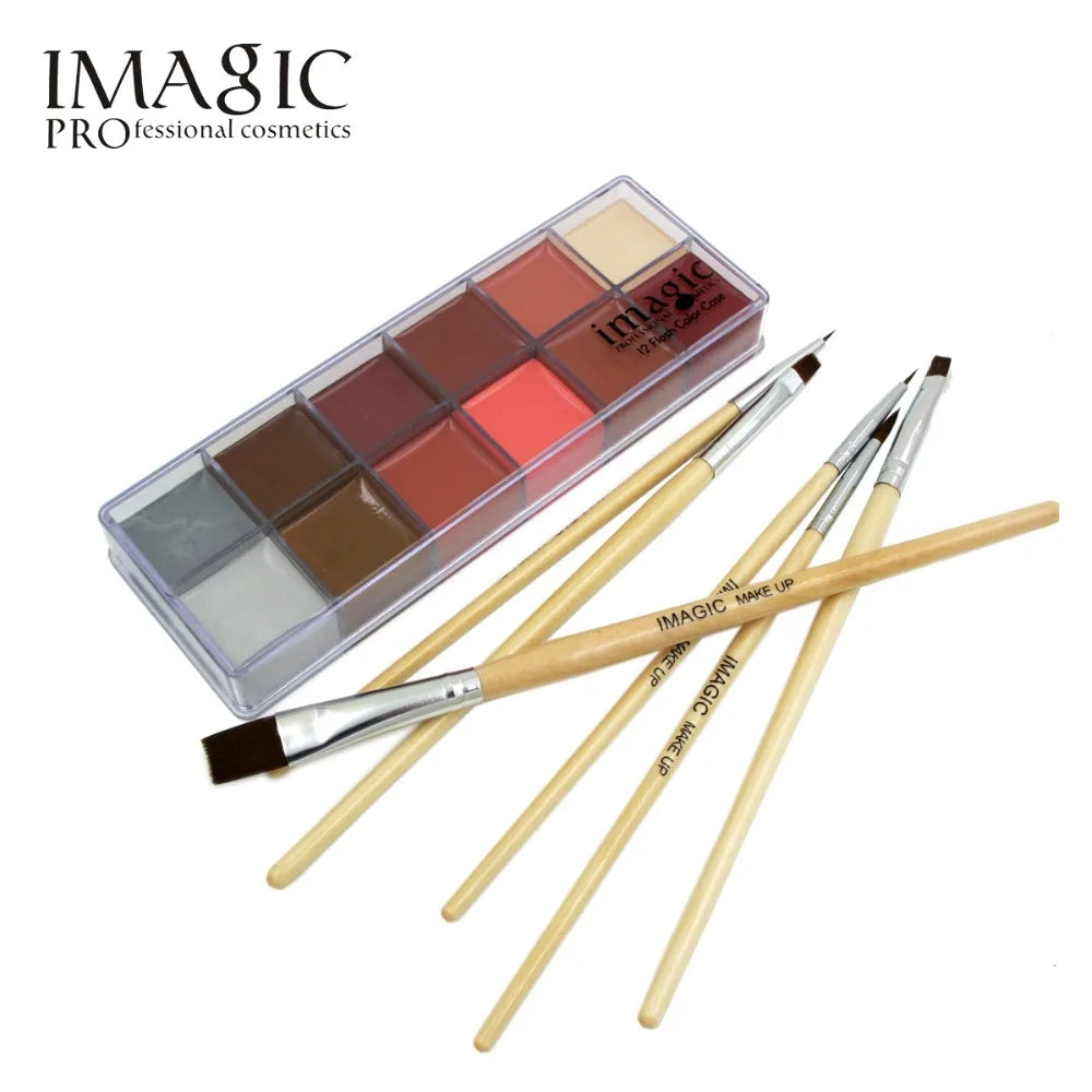 Professional Makeup Cosmetics 1 X12 Colors Body Painting+Skin Wax+professional