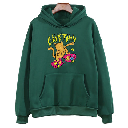 Cavetown Cat Hoodie Kawaii Cartoon Printed Sweatshirts Pullovers With Hooded