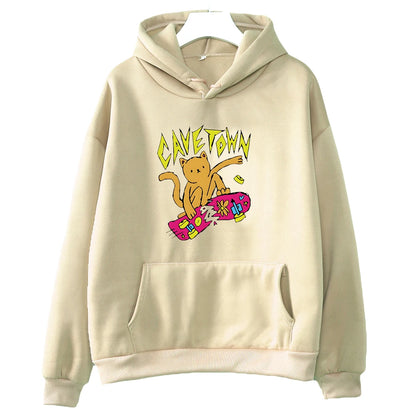 Cavetown Cat Hoodie Kawaii Cartoon Printed Sweatshirts Pullovers With Hooded