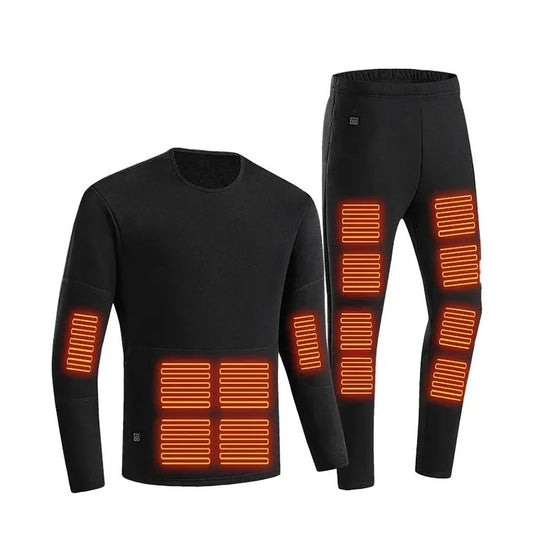 22 Zone Heated Thermal Underwear Set Winter Men's Warm Suit