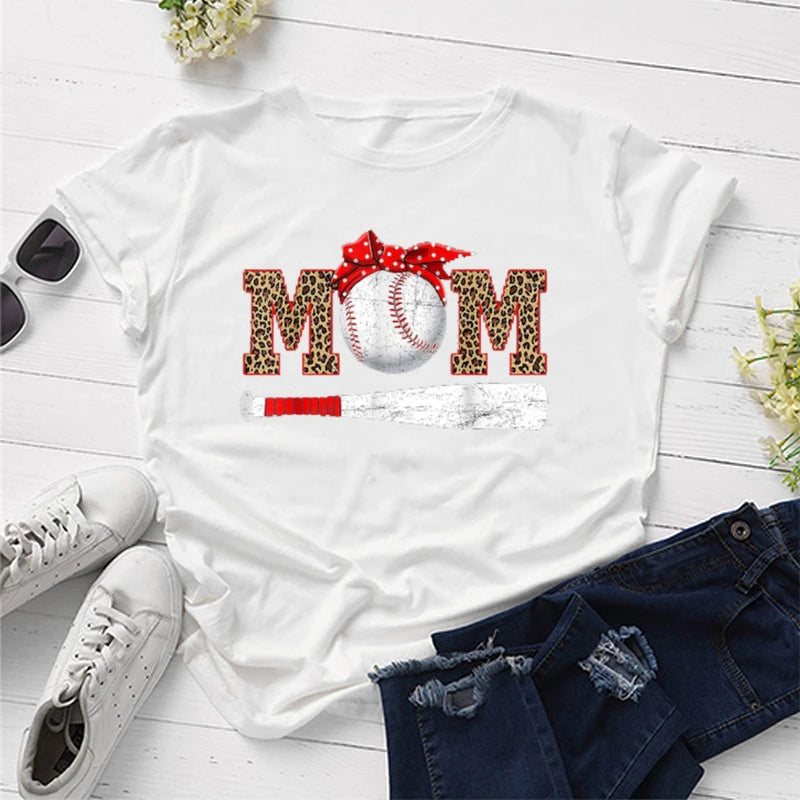 Baseball Mom Shirt - Baseball Shirt  Sports Apparel  Woman Tshirts  Graphic