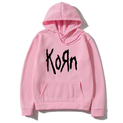 Korn Rock Band Letter Hoodie Women Hip Hop Harajuku Hoodies