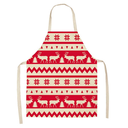 Linen Merry Christmas Apron Christmas Decorations for Home