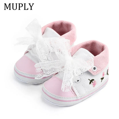 Baby Girls Princess Shoes Spring Autumn Cute Butterfly Crown