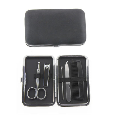 5 in 1 Men Women Gift Travel Home Manicure Set Tool Grooming Kit Include Nail