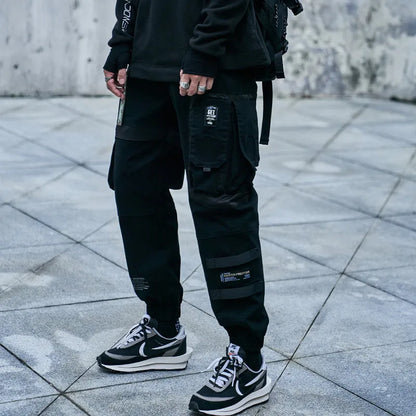 CHAIFENKO Hip Hop Cargo Pants Men Fashion Harajuku Black Harem Pant