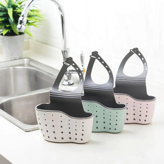 Kitchen Sink Organizer Soap Sponge Drain Rack Bathroom Holder Sink Shelf