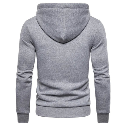 Winter Cotton Hoodied Mens Sweatshirts Fleece Thick Hoodies Sportswear Zipper