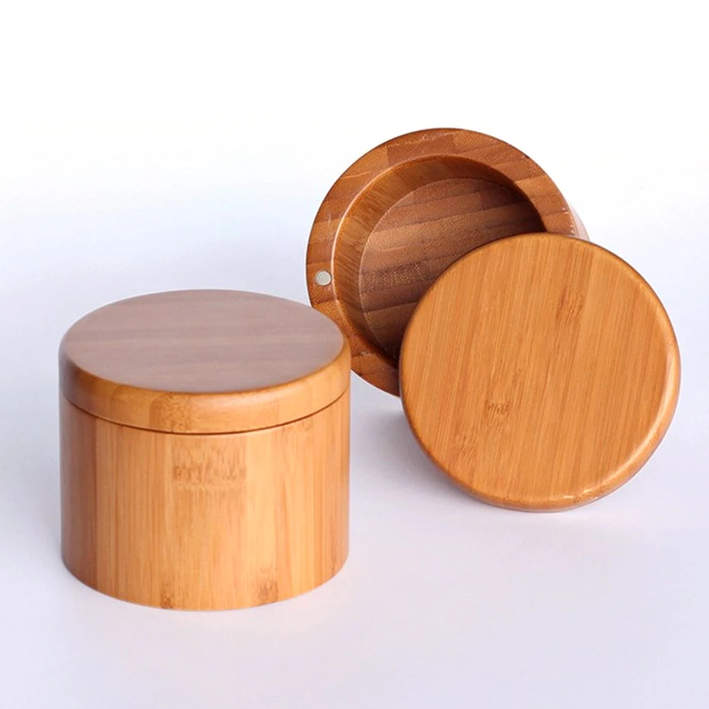 Spice Box Bamboo Spice Shaker Jar Sugar Salt Pepper Herb Toothpick Storage