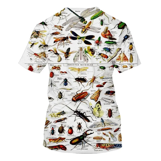 SONSPEE Anime Fashion Mens 3d T Shirt 3D All Over Printed Insects Birds Clothes