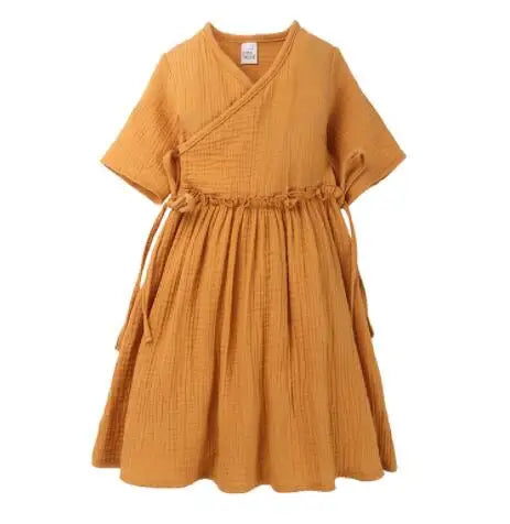 New Brand Baby Girls Dresses Korean Japan Style Summer Kids Girls Dress Ruffles