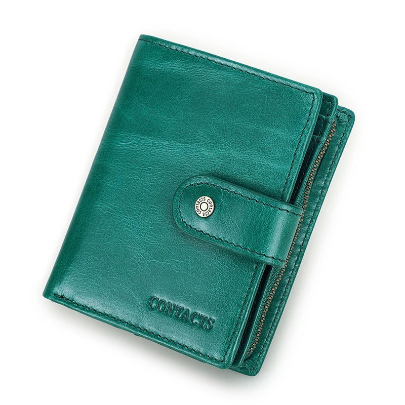 CONTACT'S Genuine Leather RFID Vintage Wallet Men