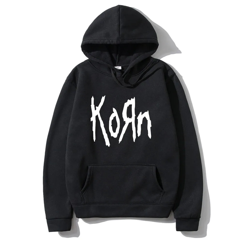 Korn Rock Band Letter Hoodie Women Hip Hop Harajuku Hoodies