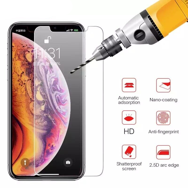 3 Pack Screen Protector for iPhone X XS Max 11 Pro Tempered Glass HD Film Cover