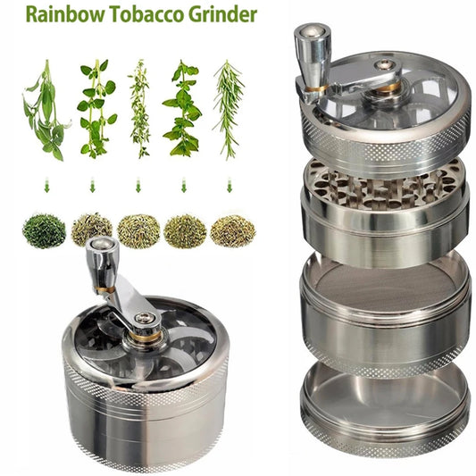 4-Layer Zinc Alloy 40mm Metal Herb Herbal Household Commodity Spice Crusher