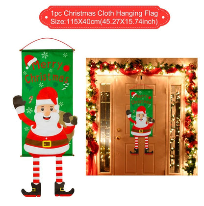 Christmas Banner Merry Christmas Decor for Home Garland