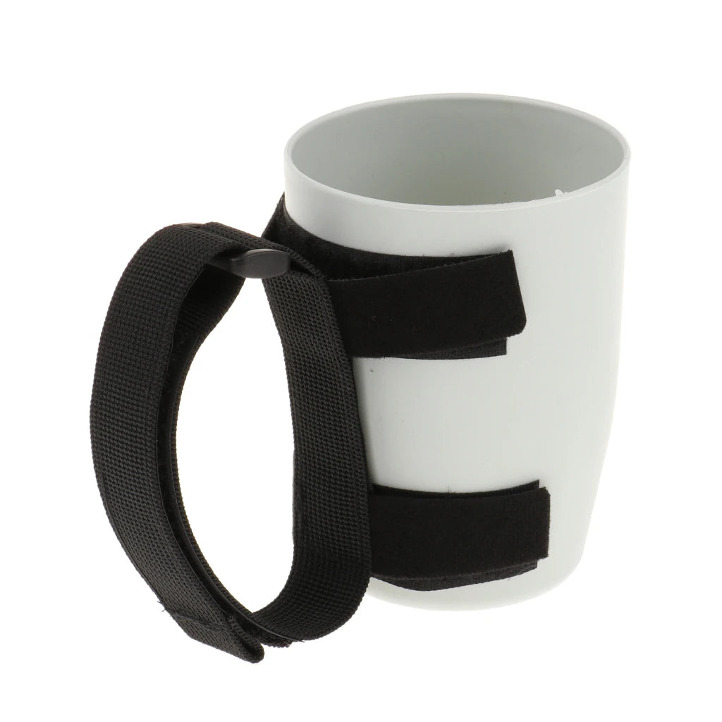 1 Piece Hand Strap Cuff Cup Dining Eating Aids Utensil for Hand Tremors