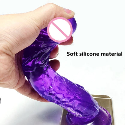 Realistic Dildo With Suction Cup Huge Jelly Dildos Sex Toys for Woman Men