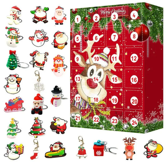 2024 Christmas Countdown Calendar Christmas Advent Calendar Charm Key Chain