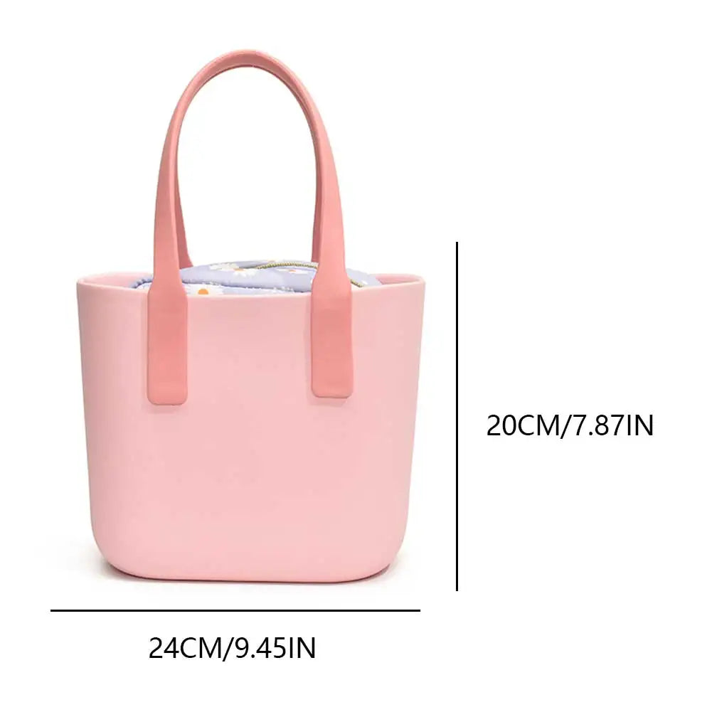 Summer Tote Beach Bag Women EVA Handbag Basket Bags Shopping Bags