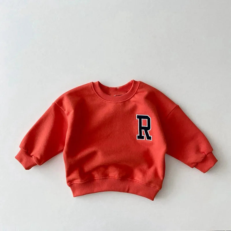 MILANCEL Baby Hoodies Toddler Boys Sweatshirts Toddler Girls Clothes Letter