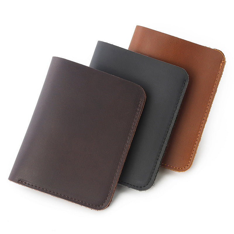 Genuine Leather Slim Wallets Leather Men Money Wallets for Men Custom Logo