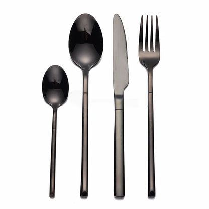 Kitchen Tableware Sets Stainless Steel 4 Pcs Silverware Cutlery Set Dinnerware