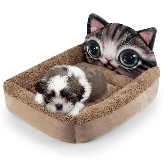 3D Cartoon Cute Animal Cat Dog Pet Beds Mats Teddy Pet Dog