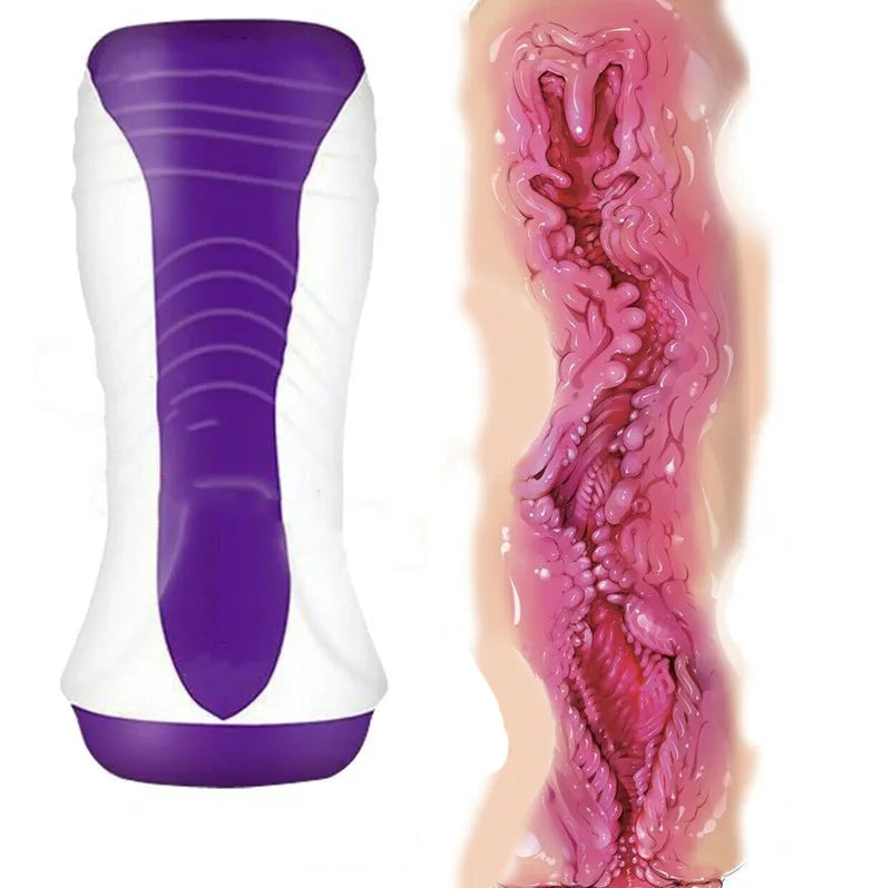 Male Masturbator Sex Toy for Men Cup Vacuum Pressure Sucking Silicone Vagina