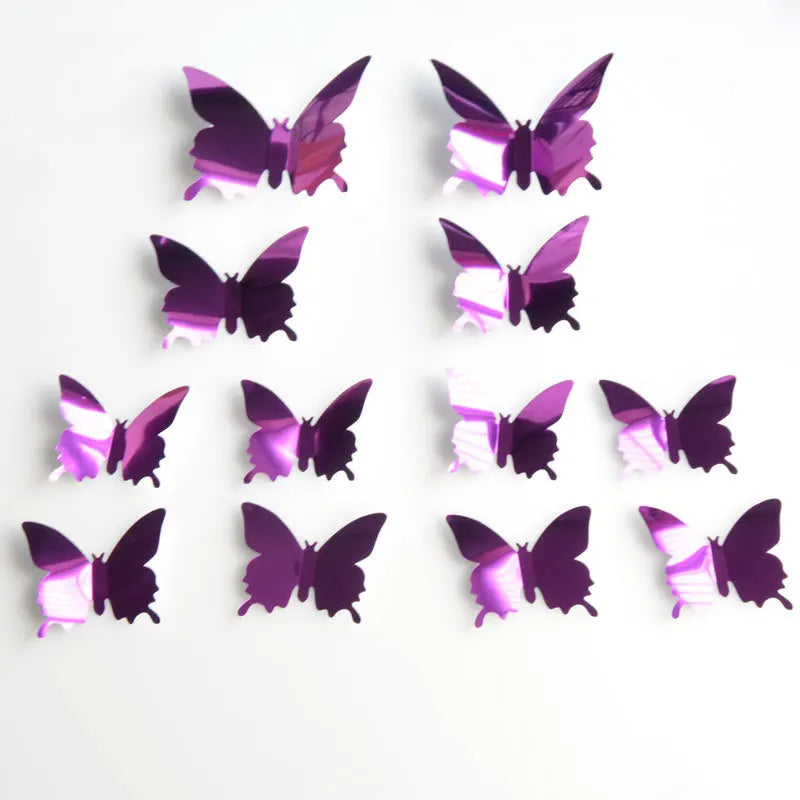 Creative Butterfly Refrigerator Sticker Home Decoration Kitchen DIY Wall Sticker