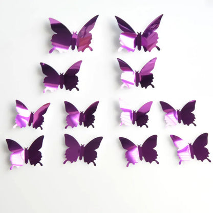 Creative Butterfly Refrigerator Sticker Home Decoration Kitchen DIY Wall Sticker