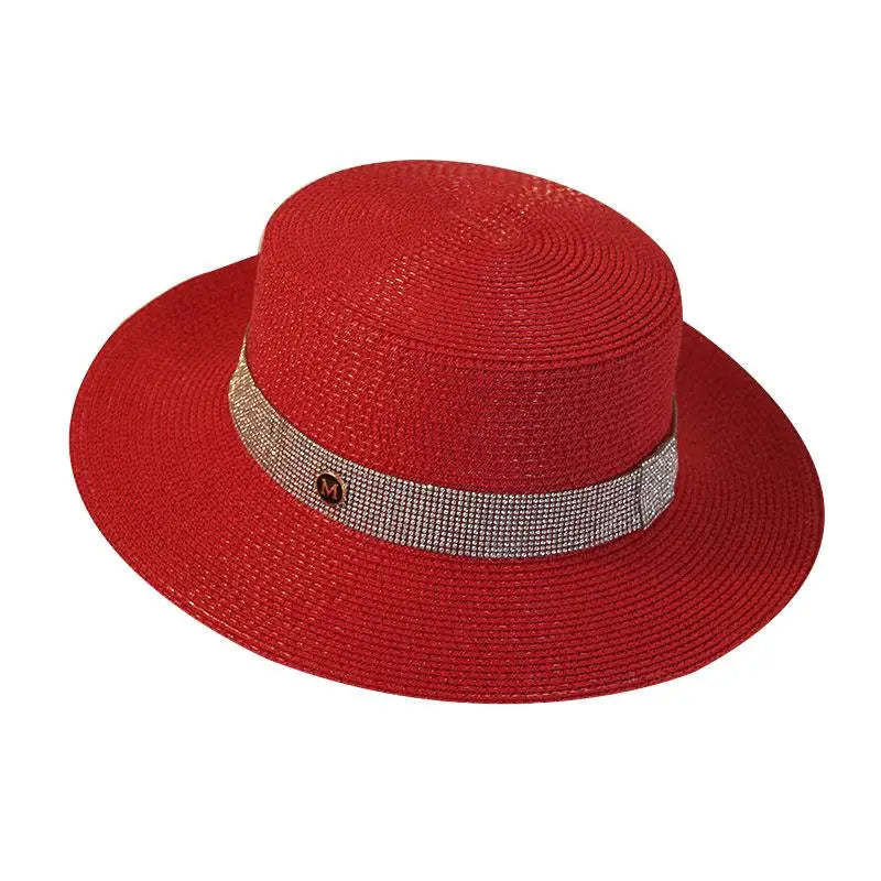 Luxury Brand Women and Ladies Straw Sun Hats Fashion Ribbon Sun Summer Hat for