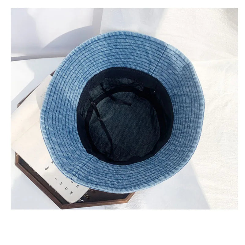 Cowboy Denim Bucket Hats Women Hat Men Hat Panama Outdoor Hip Hop Hat Girl