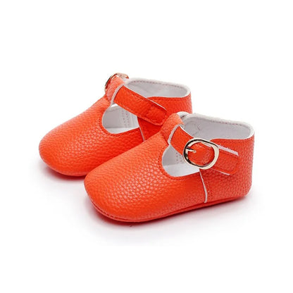 2023 New Arrival Newborn Baby Shoes PU Leather Baby Girl