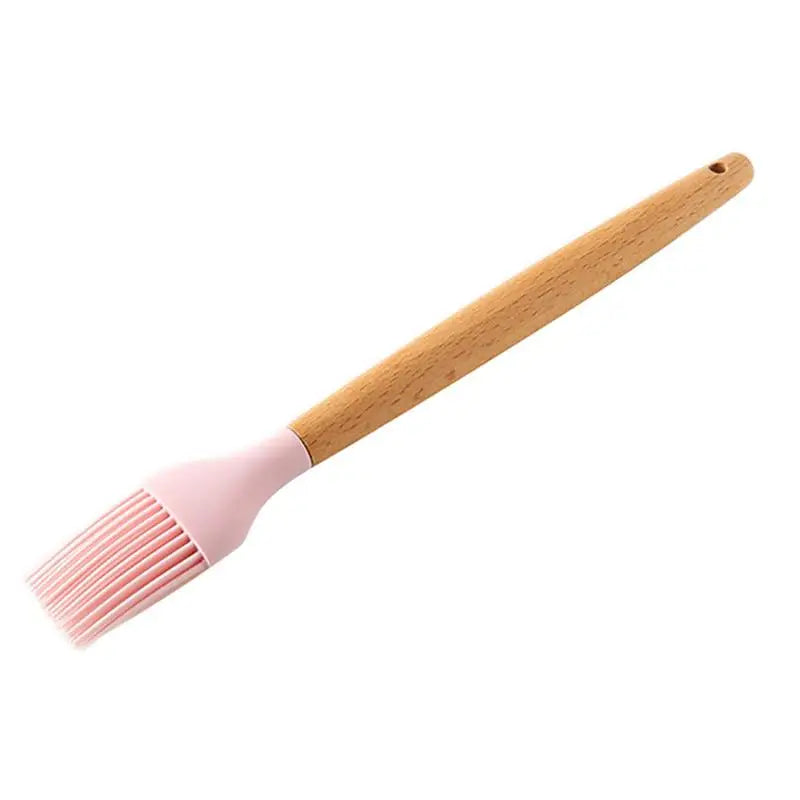 Silicone Cooking Utensils Non-Stick Spatula Shovel Wooden Handle Cooking Tools