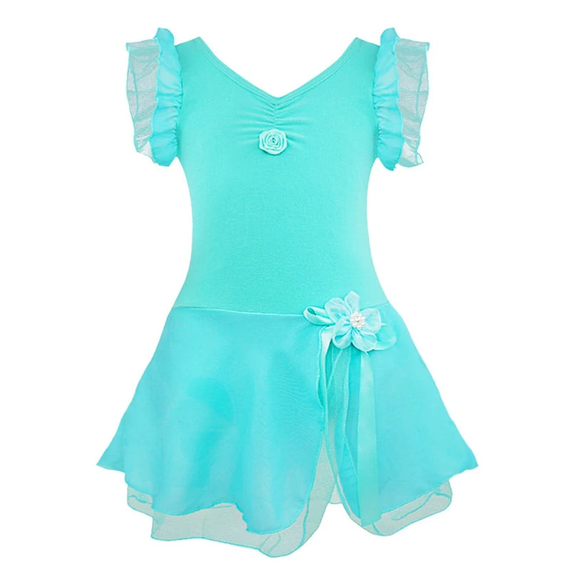 Kids Girls Tutu Ballet Dance Dress Leotard Gymnastic Fancy Dancewear Dance