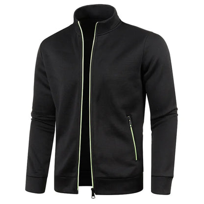 New Men's Collar Hoodies Sweatshirt Zipper Stand Collar Pullover Men