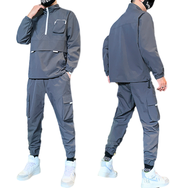 Spring Custom Logo Track Jogging Sporting Mens Tracksuits Set Male Fitness