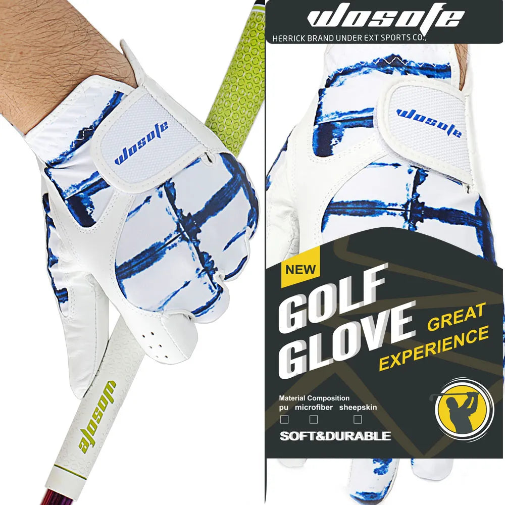 Golf Gloves Men's Left  Hand Soft Breathable Pure Sheepskin Golf Gloves