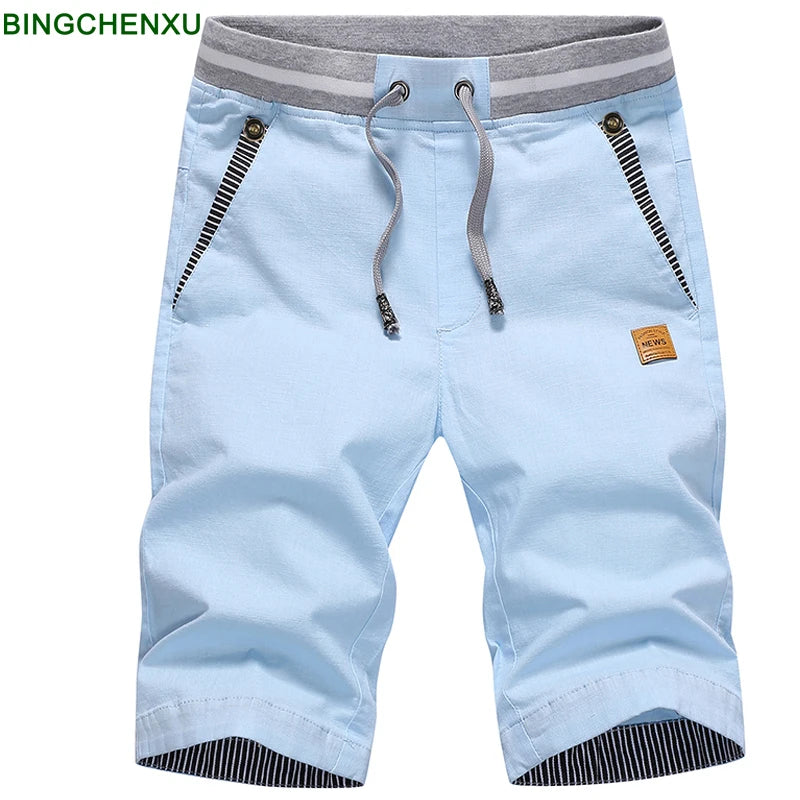 Linen Mens Shorts Newest Summer Casual Shorts Men Cotton Fashion Men Short