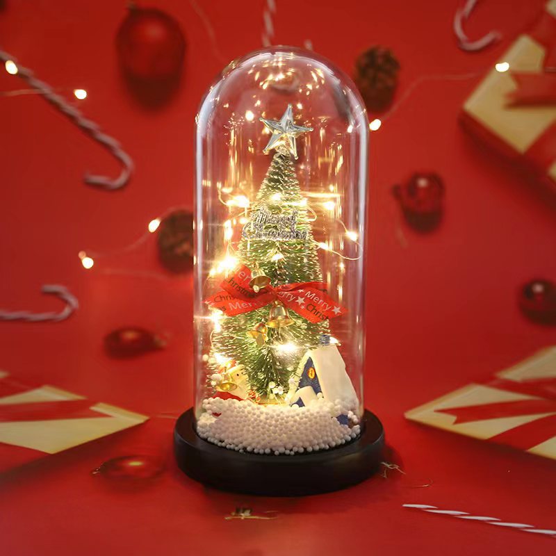 New Christmas Gifts  Mini Artificial Christmas Tree With LED Light Covered